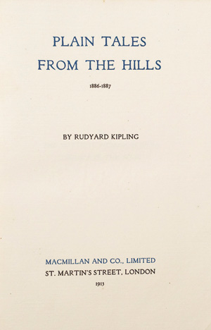 Lot 3275, Auction  126, Kipling, Rudyard, The works. Bombay Edition