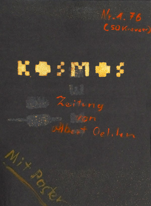 Lot 3325, Auction  126, Oehlen, Albert, Kosmos - Zeitung. 1976