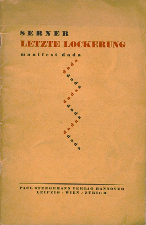 Los 3371 - Serner, Walter - Letzte Lockerung. Manifest dada - 0 - thumb