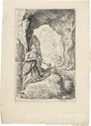 Lot 5023, Auction  126, Bisschop, Jan de, Die Vison des hl. Hieronymus