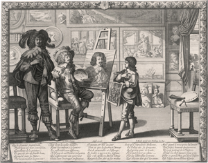 Los 5032 - Bosse, Abraham - Le noble peintre - Der Maler in seinem Atelier - 0 - thumb