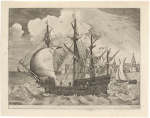 Los 5046 - Bruegel d. Ä., Pieter - nach - Bewaffneter Viermaster sticht in See - 0 - thumb