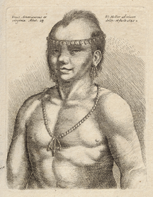 Los 5138 - Hollar, Wenzel - Americanus ex Virginia (Ein Amerikaner aus Virginia vom Stamm der Algonkin) - 0 - thumb