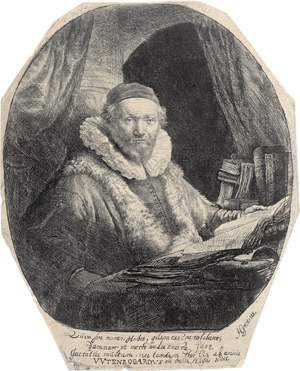 Lot 5205, Auction  126, Rembrandt Harmensz. van Rijn, Bildnis des Jan Uijtenbogaert