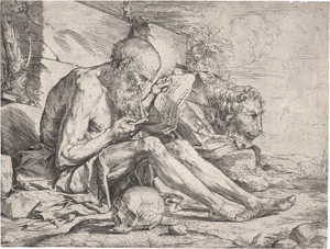 Los 5211 - Ribera, Jusepe de - Der hl. Hieronymus, lesend - 0 - thumb