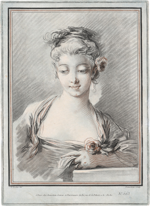 Lot 5269, Auction  126, Boucher, François - nach, Junges Mädchen mit der Rose
