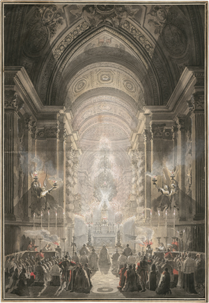 Los 5282 - Desprez, Louis-Jean - Die Cappella Paolina im Vatikan bei festlicher Beleuchtung - 0 - thumb