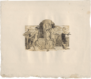 Lot 5424, Auction  126, Greiner, Otto, Senefelder-Gedenkblatt (Allegorie auf die Lithographie)