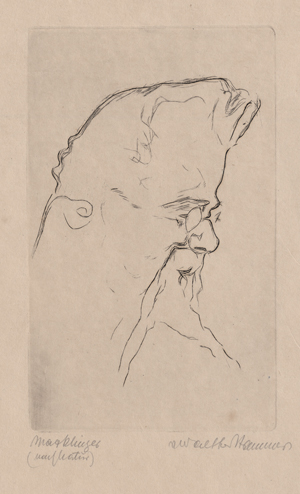 Lot 5428, Auction  126, Hammer, Walter Julius, Max Klinger im Profil nach rechts