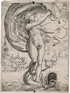 Lot 5698, Auction  126, Summer, Andreas, Venus oder Fortuna auf einem Delfin