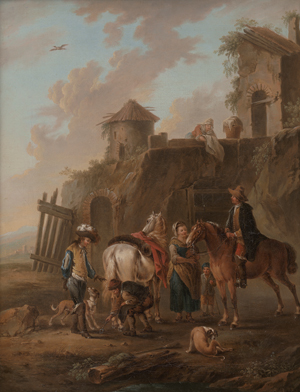 Lot 6030, Auction  126, Querfurt, August, Die Einkehr zweier Jäger