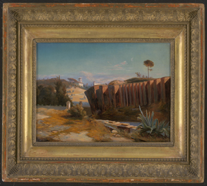 Los 6085 - Blechen, Carl - Schule - Parkmauer der Villa Borghese mit der Villa Raphaela - 1 - thumb