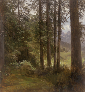 Los 6106 - Deutsch - um 1840. Kleine Waldpartie im Alpenvorland - 0 - thumb