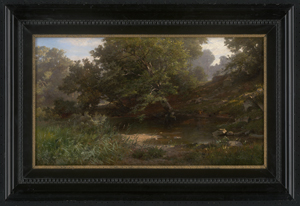 Los 6128 - Kalckreuth, Stanislaus Graf von - Wassertümpel in bewaldeter Hügellandschaft - 1 - thumb