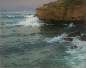 Lot 6132, Auction  126, Boehme, Karl Theodor, Brandung an der Küste