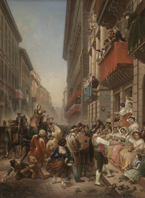 Los 6133 - Pagani, Bartolomeo - Karneval in Rom auf der Via del Corso - 0 - thumb