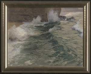 Los 6138 - Boehme, Karl Theodor - Stürmische See an der Küste bei Biarritz - 1 - thumb