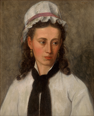 Los 6160 - Ilsted, Peter - Bildnis einer jungen Frau mit Haube - 0 - thumb