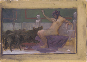 Los 6180 - Lipinsky, Sigmund - Circe verwandelt die Gefährten des Odysseus in Schweine - 0 - thumb