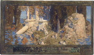 Los 6181 - Rothaug, Alexander - In Arkadien: Kleine Insel mit Tempel, Zypressen und einem Flötenspieler - 0 - thumb