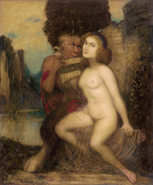 Los 6188 - Frey-Moock, Adolf - "Liebeserwachen" - Pan und Nymphe - 0 - thumb
