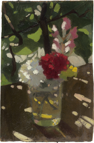 Los 6222 - Österreichisch - um 1920. Sonnenflecken: Stillleben mit Nelken im Glas - 0 - thumb