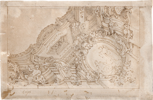 Los 6519 - Carpi, Carlo Giuseppe - Entwürfe für Quadraturmalerei - 1 - thumb