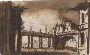 Los 6581 - Italienisch - 2. Hälfte 18. Jh. Architekturcapricco - 0 - thumb