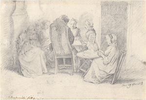 Los 6601 - Chodowiecki, Daniel Nikolaus - Der kleine l'Hombre-Tisch. - 0 - thumb