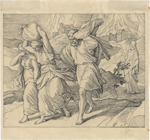 Los 6657 - Schnorr von Carolsfeld, Julius - Loth flieht mit seiner Familie aus dem brennenden Sodom - 0 - thumb