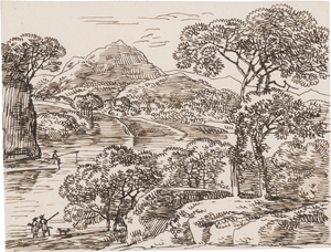 Los 6672 - Kobell, Franz - Sammleralbum mit Landschaftszeichnungen - 0 - thumb