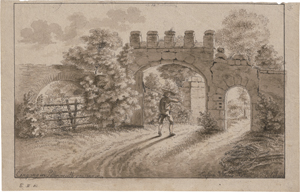 Los 6682 - Erhard, Johann Christoph - Eingangstor der Ruine Pillenreuth von innen - 0 - thumb