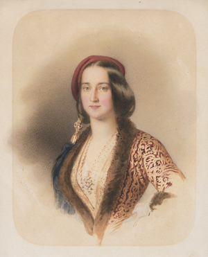 Los 6693 - Rietzschel, Ernst Wilhelm - Amalie von Oldenburg, Königin vom Griechenland in griechischer Tracht - 0 - thumb