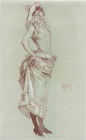 Lot 6724, Auction  126, Chéret, Jules, "Cherette". Junge Frau im Unterrock