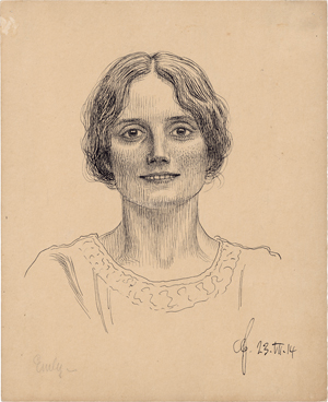 Los 6753 - Fidus - Mädchenbildnis (Portrait der Emly Wilhelmi) - 0 - thumb