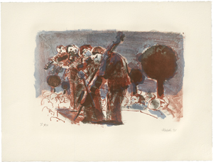 Lot 8198, Auction  126, Metzkes, Harald, 10 Farblithographien zum Thema Musik