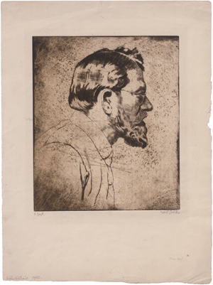 Lot 8216, Auction  126, Orlik, Emil, Selbstbildnis