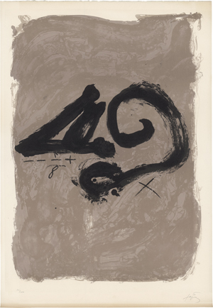 Lot 8271, Auction  126, Tàpies, Antoni, Exposition Antoni Tàpies. Bilder und Objekte 1948-1978