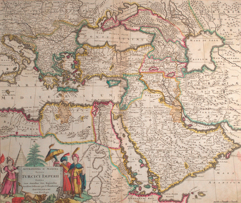 Lot 41, Auction 126, Danckerts, Justus, Accuratissima et maxima, totius Turcici Imperii tabula