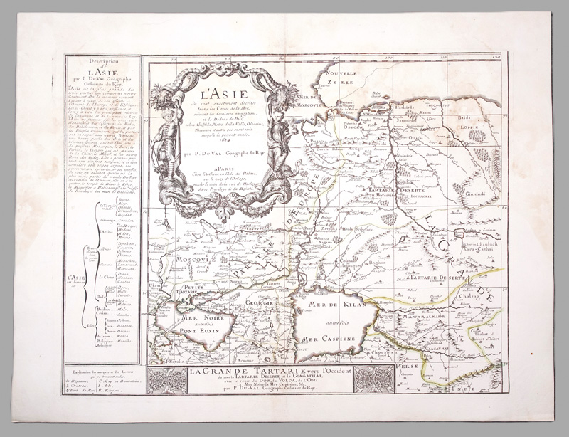 Lot 45, Auction 126, Duval, Pierre, L'Asie où sont exactement decrites toutes les costes de la Mer