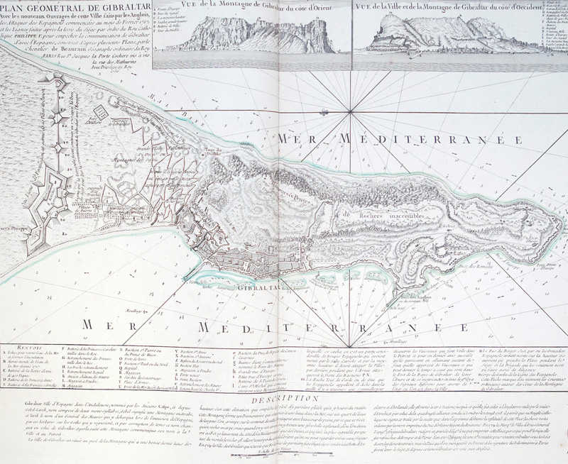 Lot 79, Auction 126, Beaurain, Jean de, Plan géométral de Gibraltar