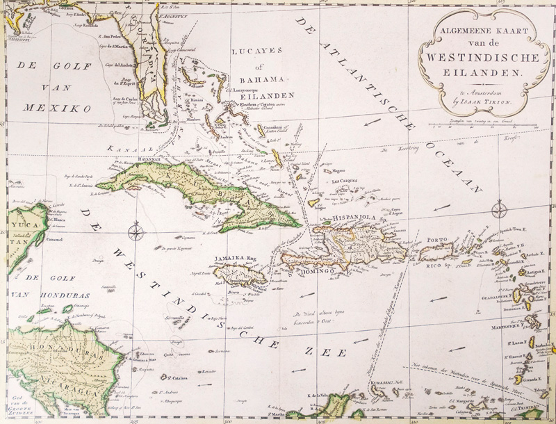 Lot 160, Auction 126, Tirion, Isaac, Algemeene Kaart van de westindische Filanden