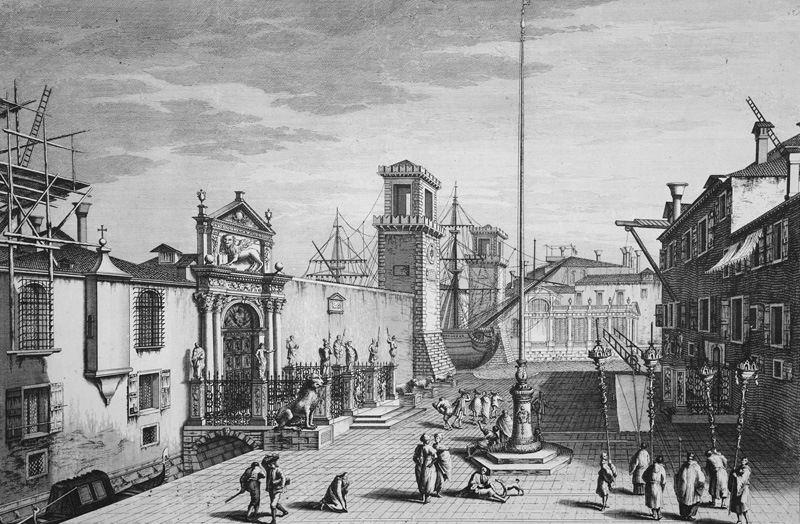 Lot 164, Auction 126, Venedig, 8 Ansichten. Kupferstiche und Radierungen.