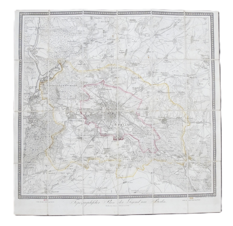 Lot 237, Auction 126, Reymann, Gottlob Daniel, Topographischer Plan der Gegend um Berlin