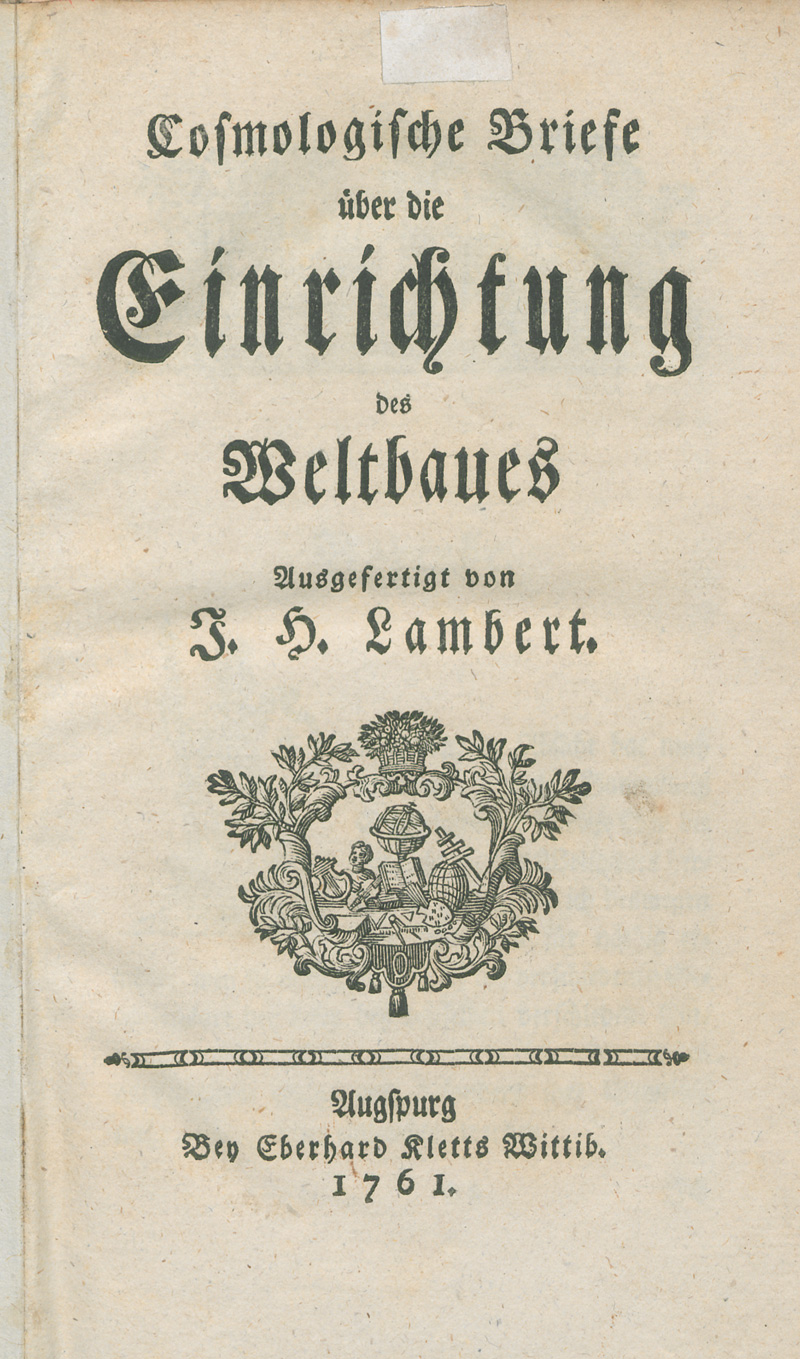Lot 345, Auction 126, Lambert, Johann Heinrich, Cosmologische Briefe über die Einrichtung des Weltbaues