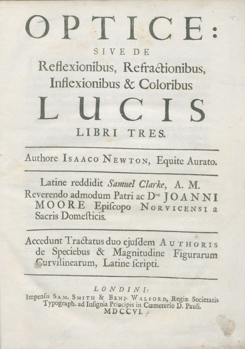 Lot 348, Auction 126, Newton, Isaac, Optice