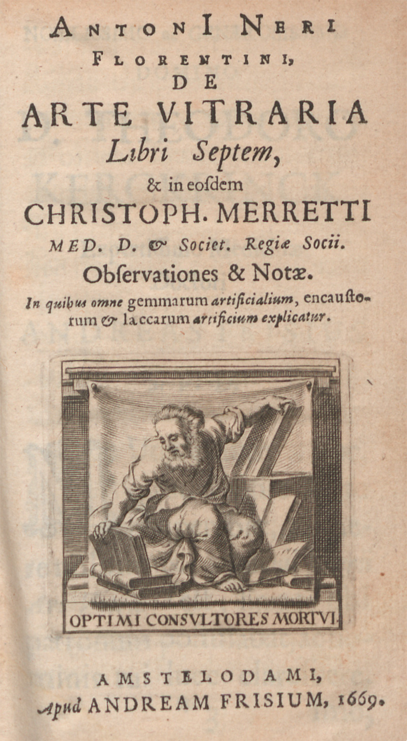 Lot 412, Auction 126, Neri, Anton, De Arte Vitraria Libri Septem