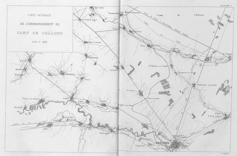 Lot 415, Auction 126, Vuigner, Emile, Mémoire relatif aux travaux exécutés du camp de Chalons