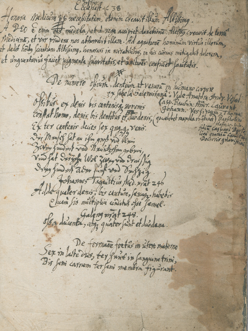 Lot 1029, Auction 126, Schule von Salerno, De conservanda valetudine. Lateinisch-deutsche Handschrift auf Papier