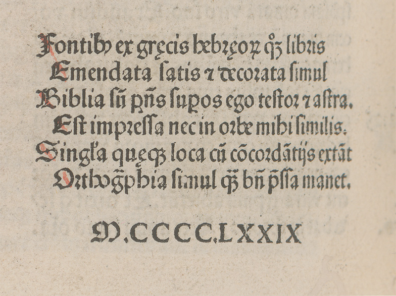 Lot 1060, Auction 126, Biblia latina, Basel, Johann Amerbach, 1479